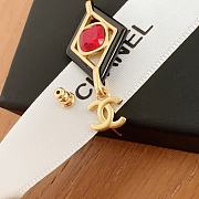 Kitlife Chanel Red Pendant Earrings - 3