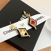 Kitlife Chanel Red Pendant Earrings - 2