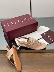 Kitlife Gucci Thong Sandals With Horsebit Light Pink - 6