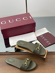 Kitlife Gucci Horsebit Buckle Flip Flops Green - 5