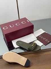 Kitlife Gucci Horsebit Buckle Flip Flops Green - 2