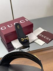 Kitlife Gucci Horsebit Buckle Flip Flops Black - 3
