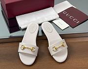 Kitlife Gucci Horsebit Buckle Flip Flops White - 1