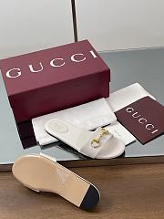 Kitlife Gucci Horsebit Buckle Flip Flops White - 4
