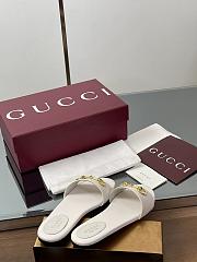 Kitlife Gucci Horsebit Buckle Flip Flops White - 3