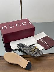 Kitlife Gucci Horsebit Buckle Flip Flops Beige & Dark Blue - 6