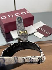 Kitlife Gucci Horsebit Buckle Flip Flops Beige & Dark Blue - 5
