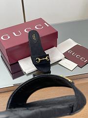 Kitlife Gucci Slide Sandals With Horsebit Black GG Canvas - 2