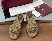 Kitlife Gucci Horsebit Buckle Flip Flops Beige - 1