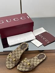 Kitlife Gucci Horsebit Buckle Flip Flops Beige - 2