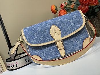 Kitlife Louis Vuitton Diane Bag Blue Monogram Denim M13070 24x15x9cm