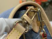 Kitlife Louis Vuitton Diane Bag Blue Monogram Denim M13070 24x15x9cm - 6