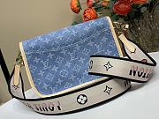 Kitlife Louis Vuitton Diane Bag Blue Monogram Denim M13070 24x15x9cm - 4