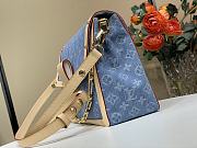 Kitlife Louis Vuitton Dauphine Soft GM Blue Monogram Denim Bag 28x20x11cm - 6