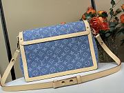 Kitlife Louis Vuitton Dauphine Soft GM Blue Monogram Denim Bag 28x20x11cm - 2