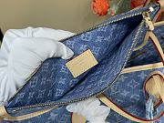 Kitlife Louis Vuitton Neverfull MM Bag Blue Monogram Denim M13192 28x14x31cm - 6