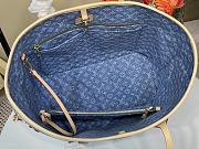 Kitlife Louis Vuitton Neverfull MM Bag Blue Monogram Denim M13192 28x14x31cm - 3