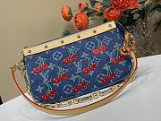 Kitlife Louis Vuitton x TM Pochette Accessoires Bag Denim Blue Cherry M13994 22x13x4cm - 1