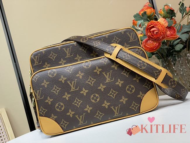Kitlife Louis Vuitton Crossbody Bag Brown Monogram Canvas M45244 28x20x12cm - 1