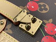 Kitlife Louis Vuitton x TM Side Trunk MM Bag Brown Monogram Cherry M14278 23.5x16x8.5cm - 4