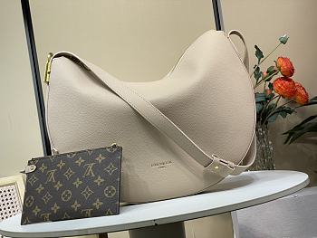 Kitlife Louis Vuitton Low Key Cookie MM Bag Apricot Grey M14635 32x26x5cm 