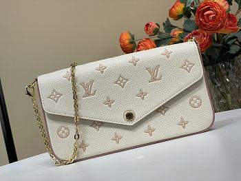 Kitlife Louis Vuitton Pochette Félicie Bag Crean M15968 21x12x3cm