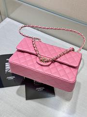 Kitlife Chanel Classic Flap Bag in Pink Lambskin 25cm - 5