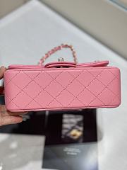 Kitlife Chanel Classic Small Flap Bag in Pink Lambskin 20cm - 6