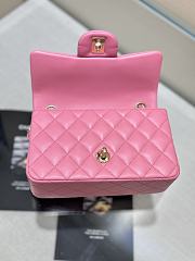 Kitlife Chanel Classic Small Flap Bag in Pink Lambskin 20cm - 5