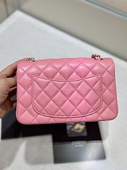 Kitlife Chanel Classic Small Flap Bag in Pink Lambskin 20cm - 4