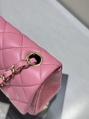 Kitlife Chanel Classic Small Flap Bag in Pink Lambskin 20cm - 3