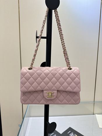 Kitlife Chanel Classic Flap Bag in Light Pink Lambskin 25cm