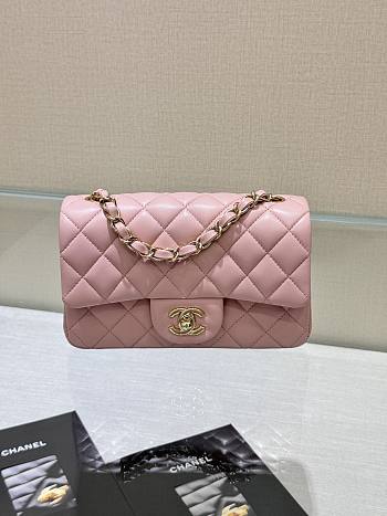 Kitlife Chanel Classic Small Flap Bag in Light Pink Lambskin 20cm