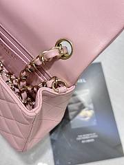 Kitlife Chanel Classic Small Flap Bag in Light Pink Lambskin 20cm - 6