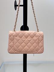 Kitlife Chanel Classic Flap Bag in Peach Pink Lambskin 25cm - 4