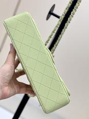 Kitlife Chanel Classic Flap Bag in Light Green Lambskin 25cm - 6