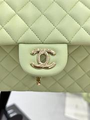 Kitlife Chanel Classic Flap Bag in Light Green Lambskin 25cm - 5