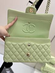 Kitlife Chanel Classic Flap Bag in Light Green Lambskin 25cm - 2