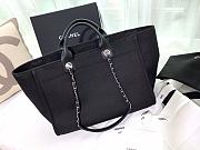 Kitlife Chanel Deauville Tote Pearl Embellished Black 38cm - 5