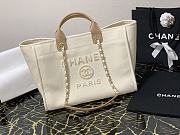 Kitlife Chanel Deauville Tote Pearl Embellished Beige 38cm - 1
