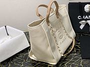 Kitlife Chanel Deauville Tote Pearl Embellished Beige 38cm - 5