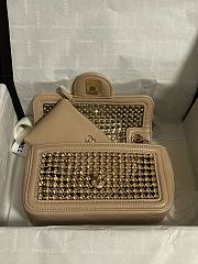 Kitlife Chanel 25P Evening Mini CF Beige Gold Diamond 18cm - 6
