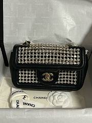 Kitlife Chanel 25P Evening Mini CF Black Gold Diamond 18cm - 1