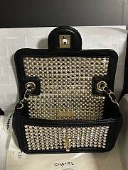 Kitlife Chanel 25P Evening Mini CF Black Gold Diamond 18cm - 2