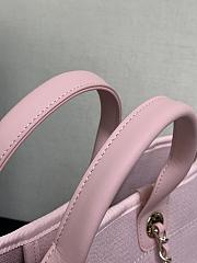 Kitlife Chanel Mixed Fibers Deauville Tote Pink Bag 33cm - 5