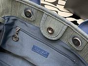 Kitlife Chanel Deauville Shopping Tote Bag Blue Denim 34cm - 3