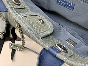 Kitlife Chanel Deauville Shopping Tote Bag Blue Denim 34cm - 2