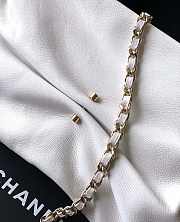 Kitlife Chanel 25S Pearl Chain Clutch Evening Bag White 14x24x5cm - 3