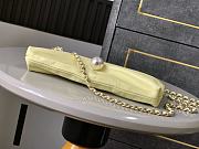Kitlife Chanel 25S Pearl Chain Clutch Evening Bag Yellow 14x24x5cm - 6