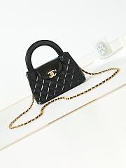 Kitlife Chanel 25C Kelly Handle Bag Black AS4416 13x19x7cm - 1